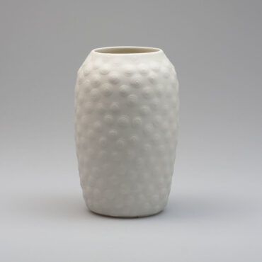 porcelain vase saturn handmade white