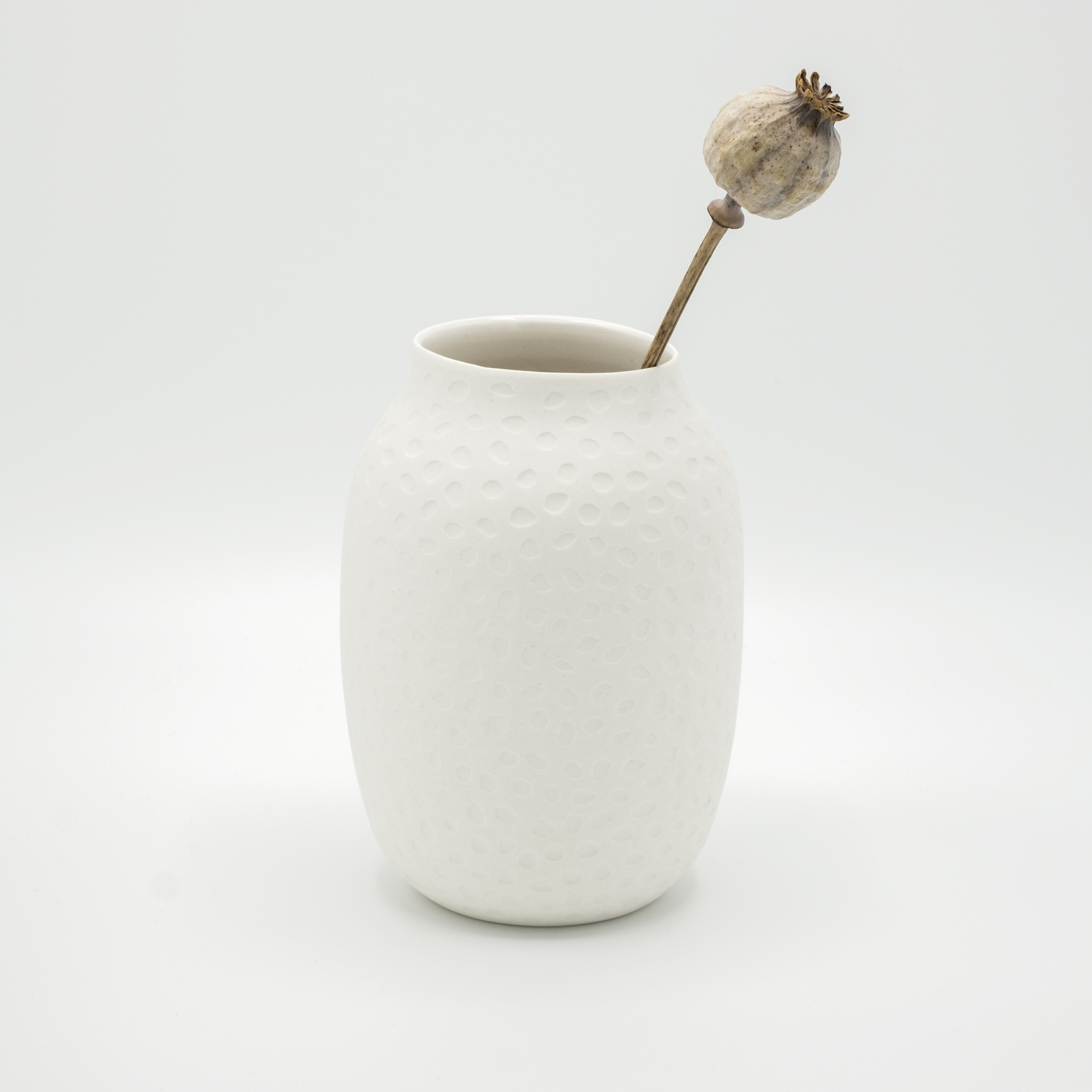 handmade porcelain vase moon