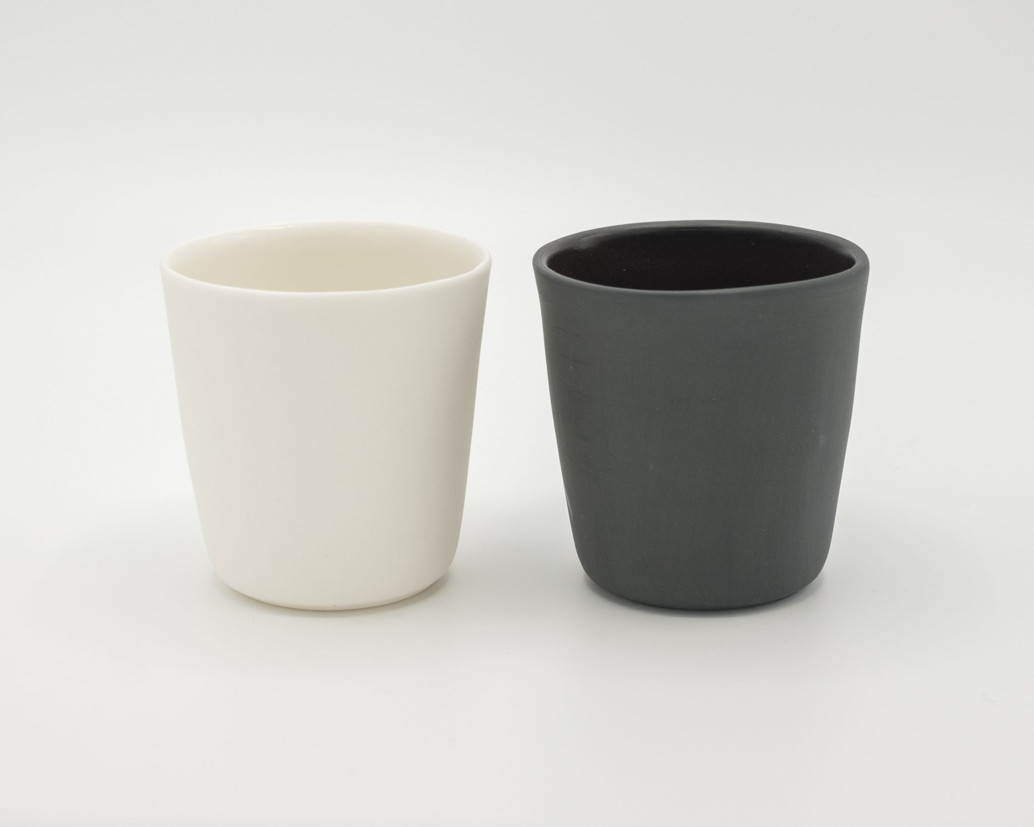 Matte White Porcelain 2.3 Ounce Espresso Cups by Easy Living Goods Set of 4 88878-70ml 