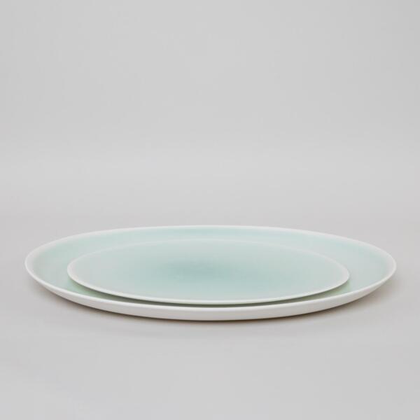 Egg Shell Set Dinner Plate and Breakfast/Salad Plate